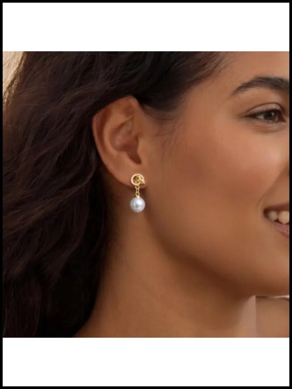 14K Gold Plated Drop Earrings with Freshwater Pearls - Hypoallergenic Dangle